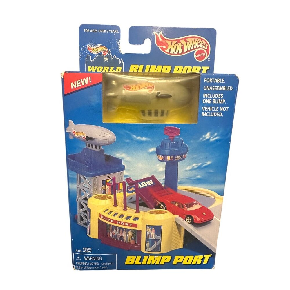 Hot‎ Wheels Blimp Port Playset With Blimp Model & Accessories vintage